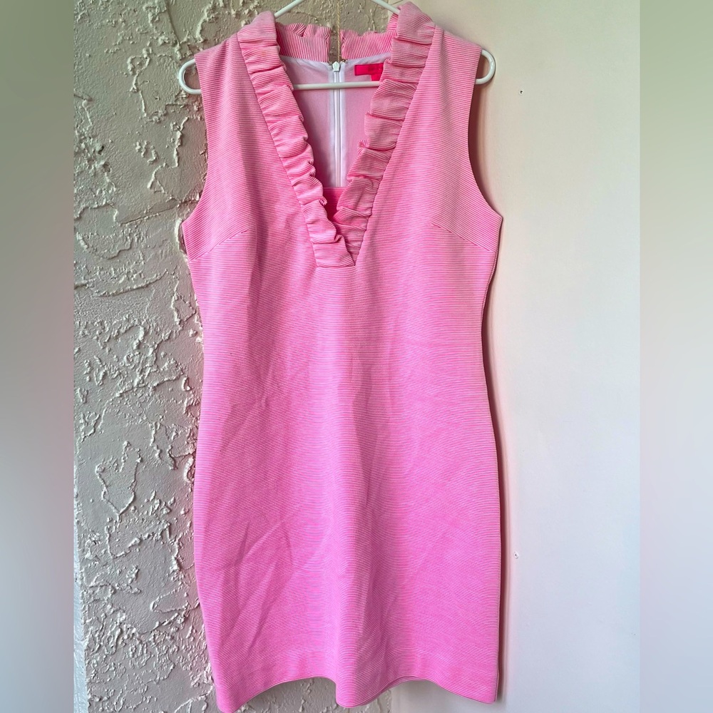 Lilly Pulitzer Pink Ruffle Dress
